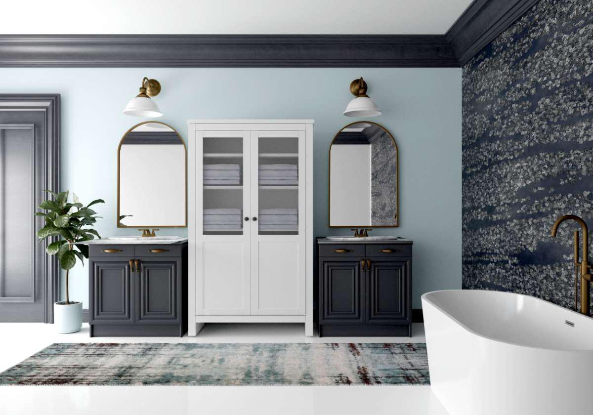 Accent wall black