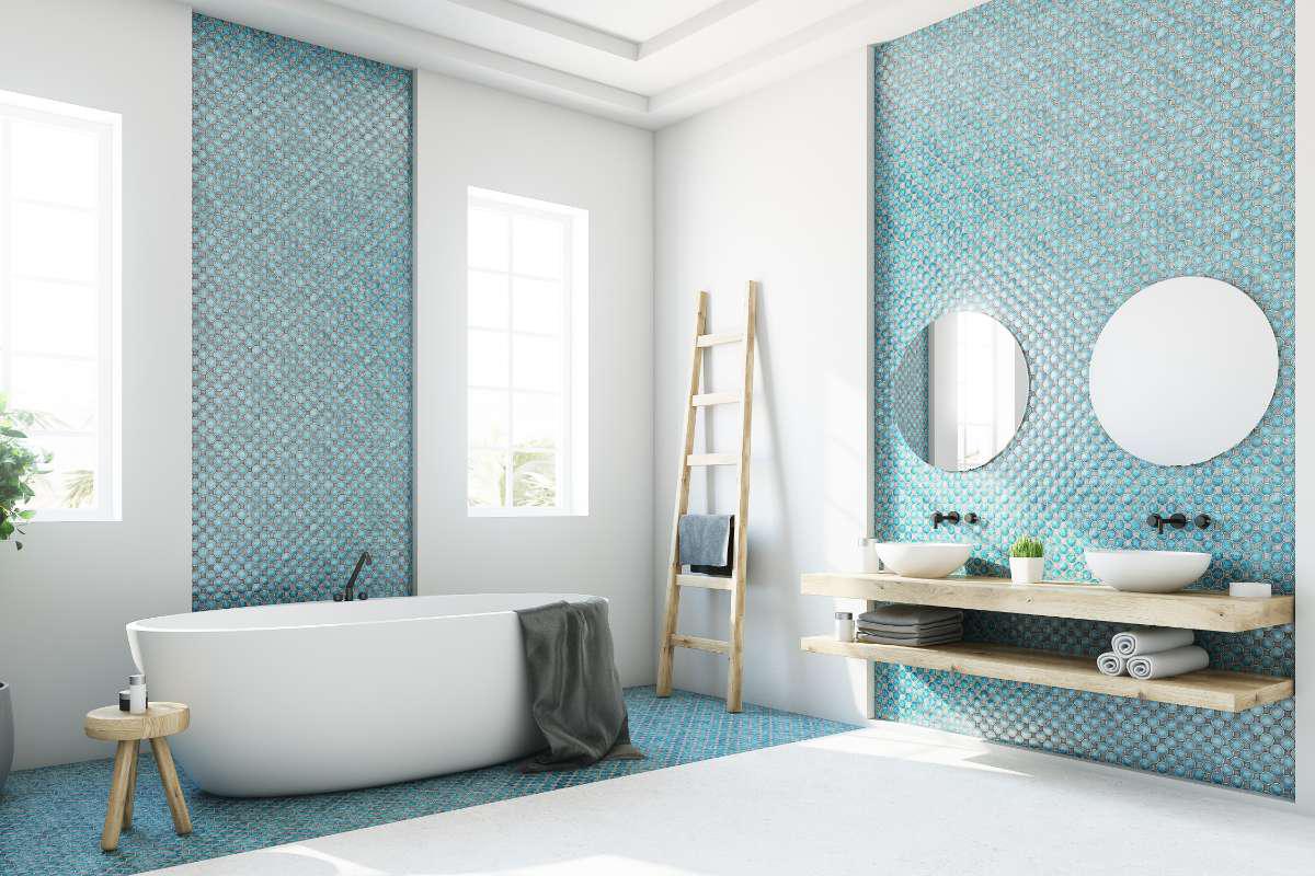 Accent wall blue