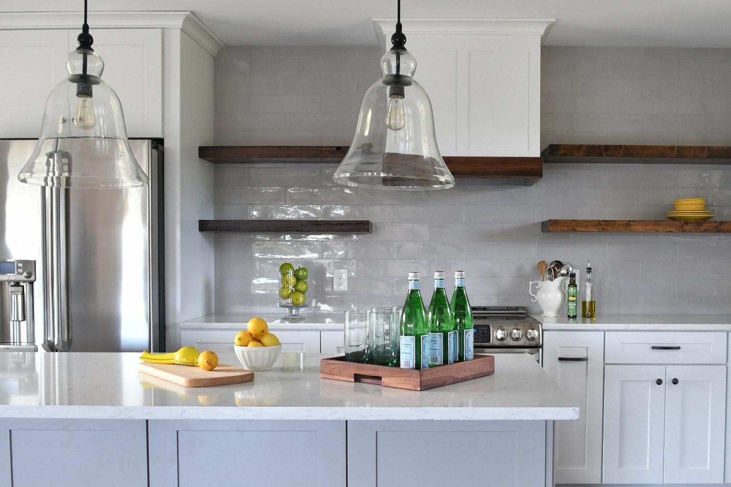 Kitchen with cabinet designs