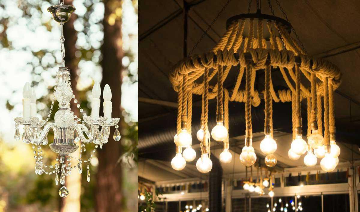 Outdoor chandelier