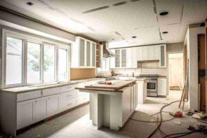Installing appliances on kitchen cabinets