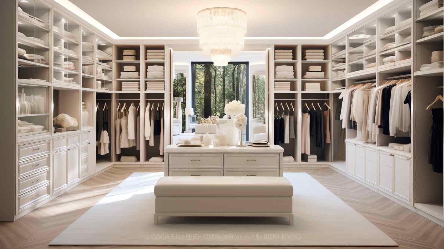 Island walk-in closet