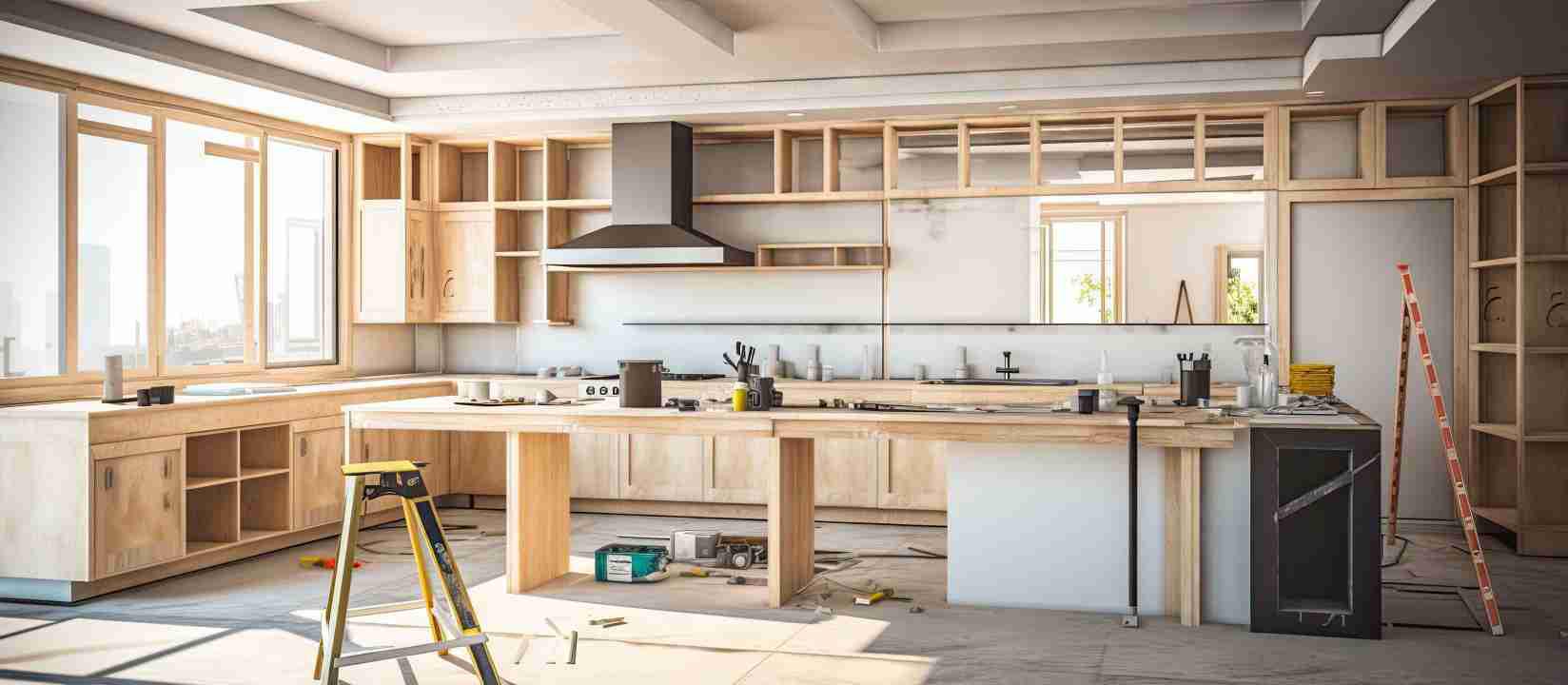 Kitchen cabinets for big kitchen