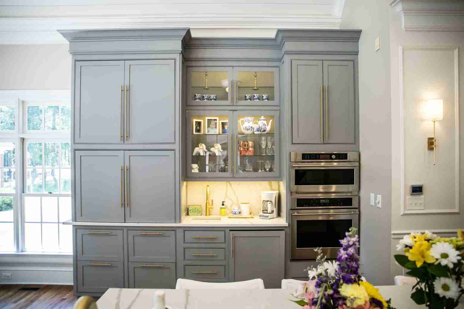 Custom designed kitchen cabinets