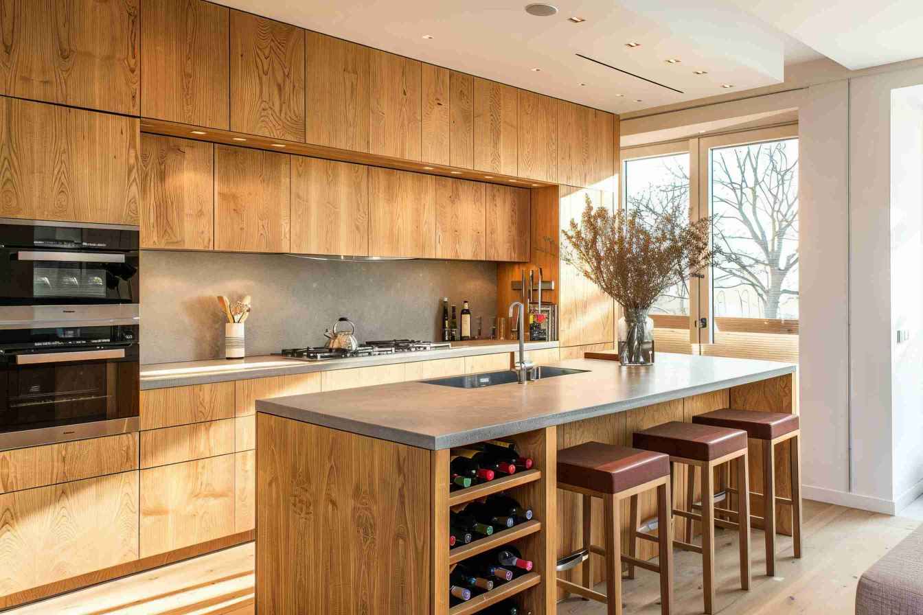 Golden Pecan Oak Cabinets