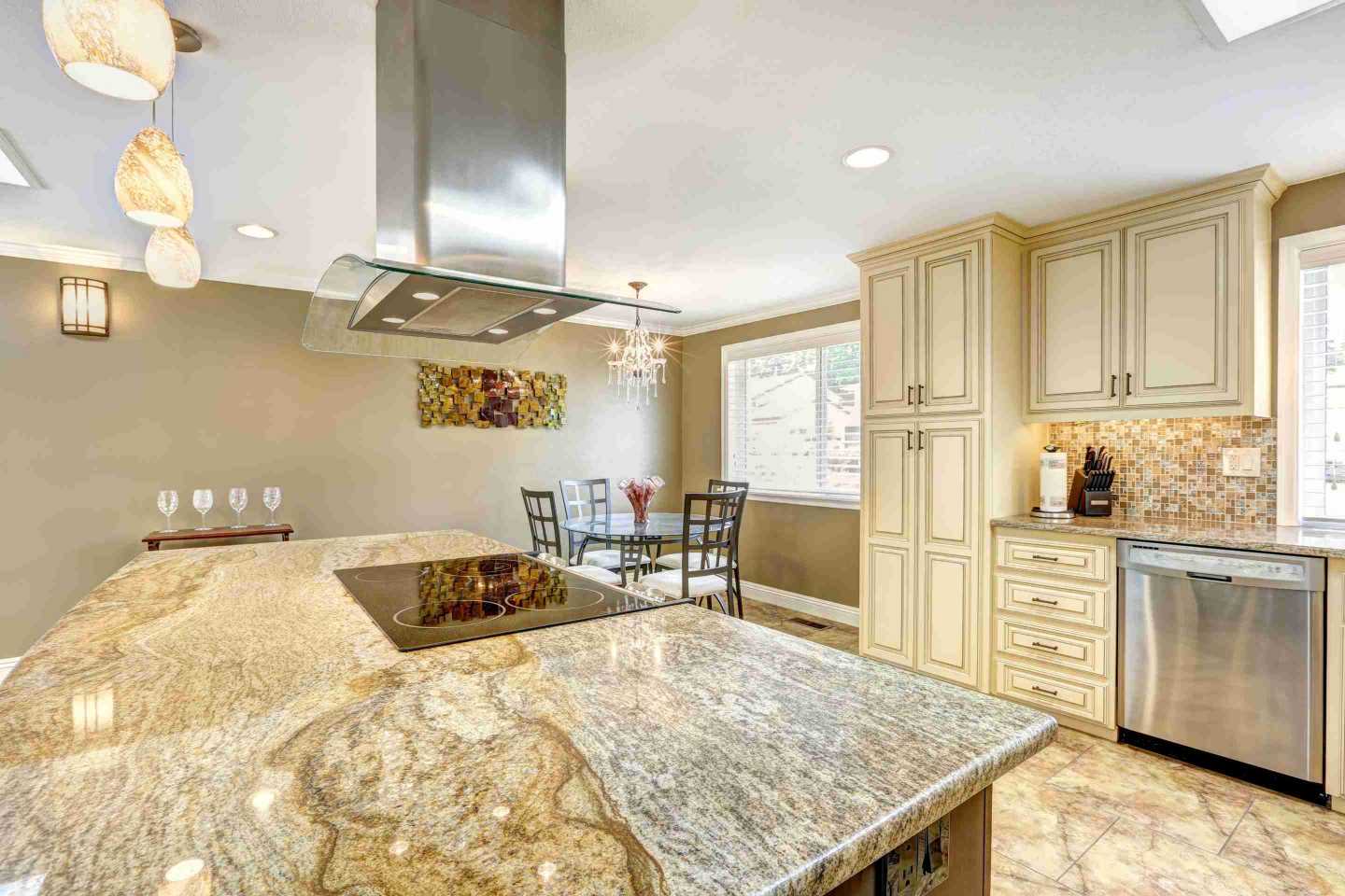 beige-granite-kitchen-island