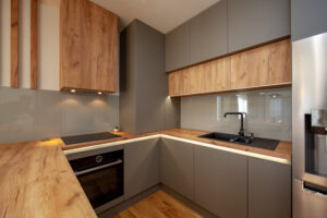 contemporary u shaped kitchen