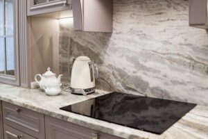 quartz kitchen countertop backsplash